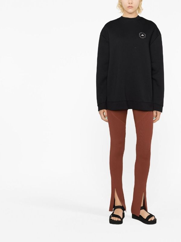 Logo-print crew neck sweatshirt
