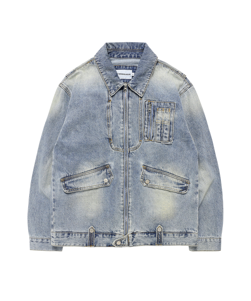 FADED DENIM JACKET BLUE