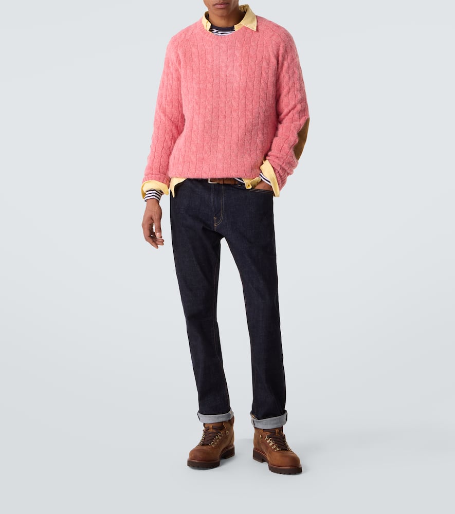 Cable-knit sweater