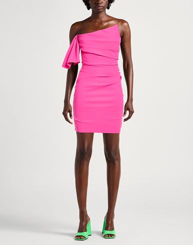 Woman Mini dress Fuchsia Size 4 Polyamide, Elastane