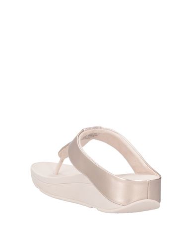 Woman Thong sandal Pink Size 7 Textile fibers, Synthetisches Material