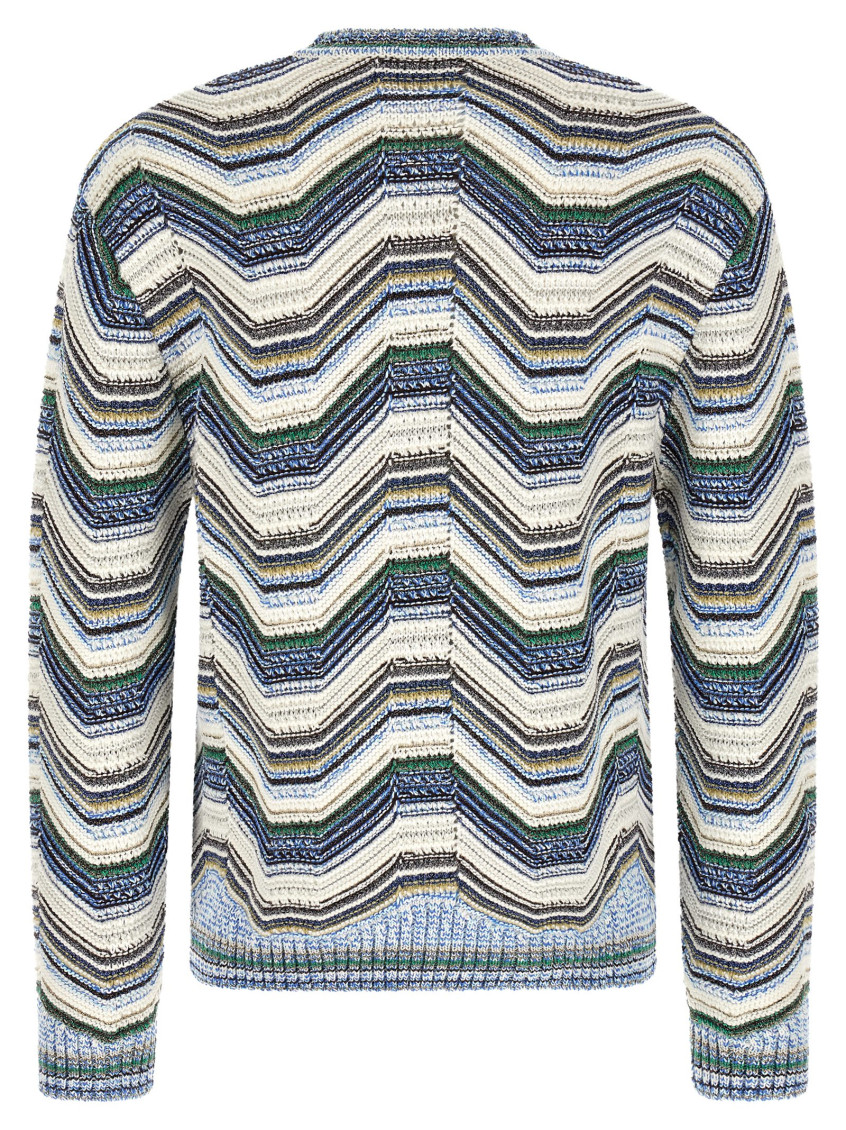Multicolor Crew Neck Sweater