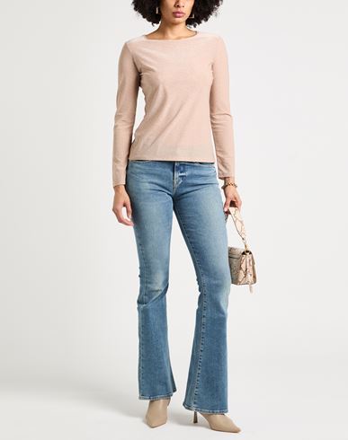 Woman Top Blush Size M Acetate, Polyamide, Metallic fiber