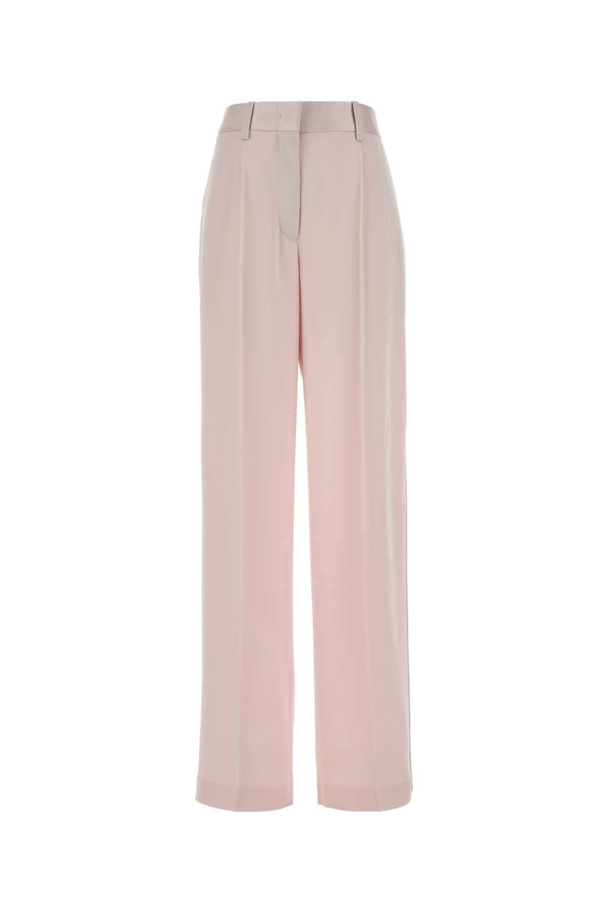 Acetate-Viscose Trousers — Pink