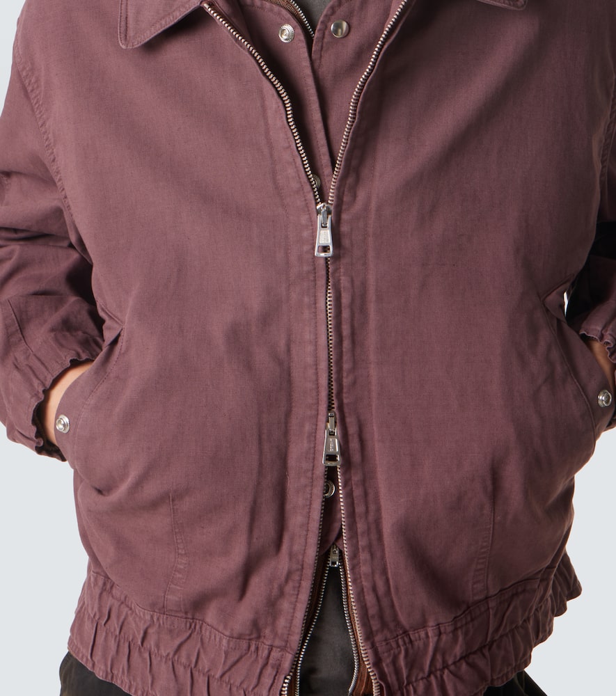 Command cotton and linen bomber jacket