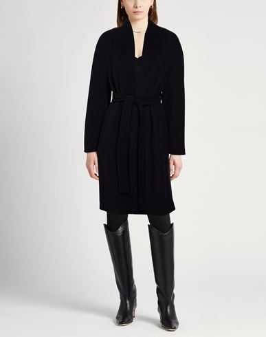 Woman Coat Navy Size 0 Wool, Cashmere