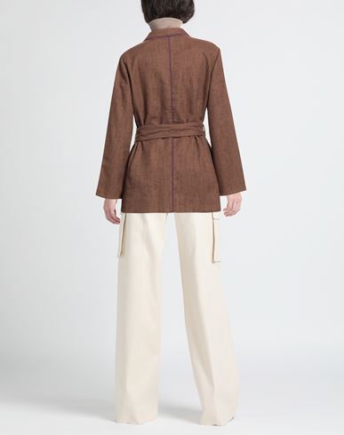 Malìparmi Woman Jacket Brown Size 6 Cotton