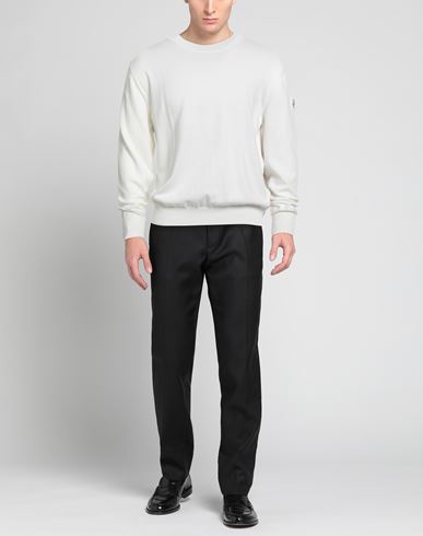Man Sweater White Size S Cotton