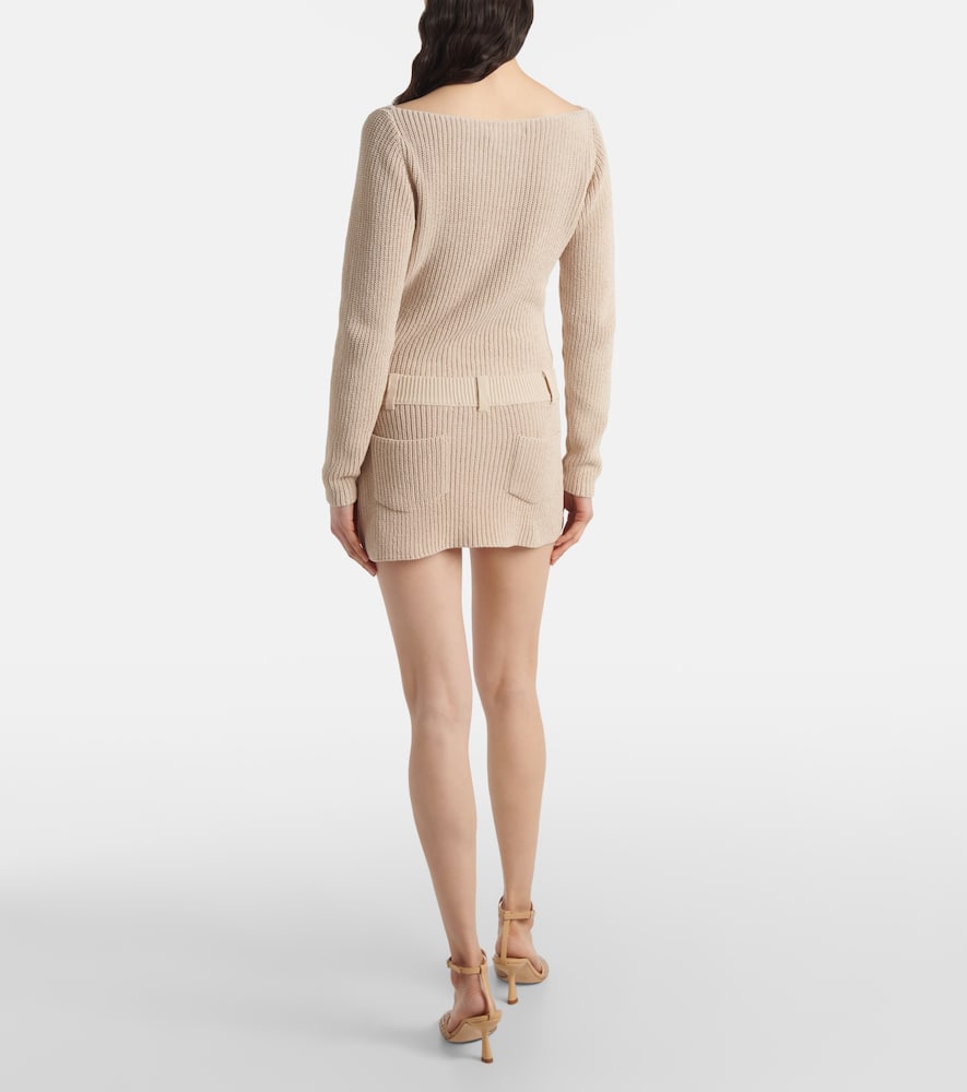 Caeli cotton-blend miniskirt