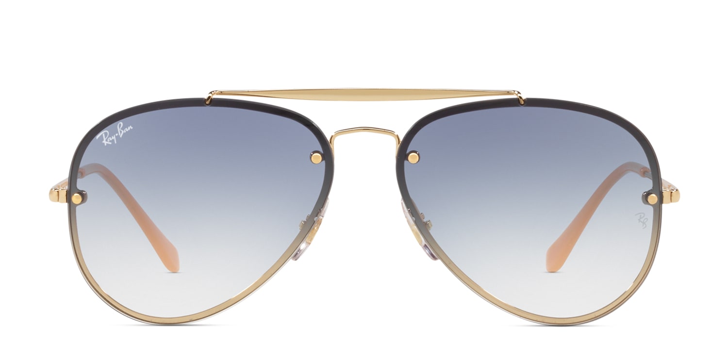 RB3584N Blaze Aviator Blue/Clear/Gold