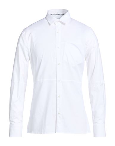 Man Shirt White Size 17 ¾ Cotton, Elastic fibres