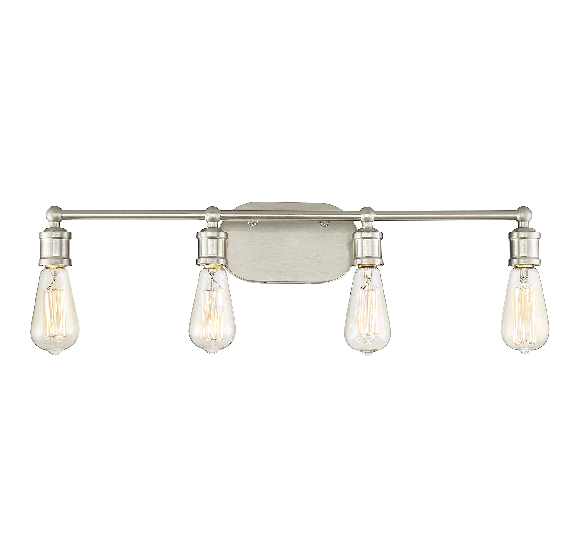 Trade Winds Lighting 4-Light Bathroom Vanity Light In Brushed Nickel - TW021610BN