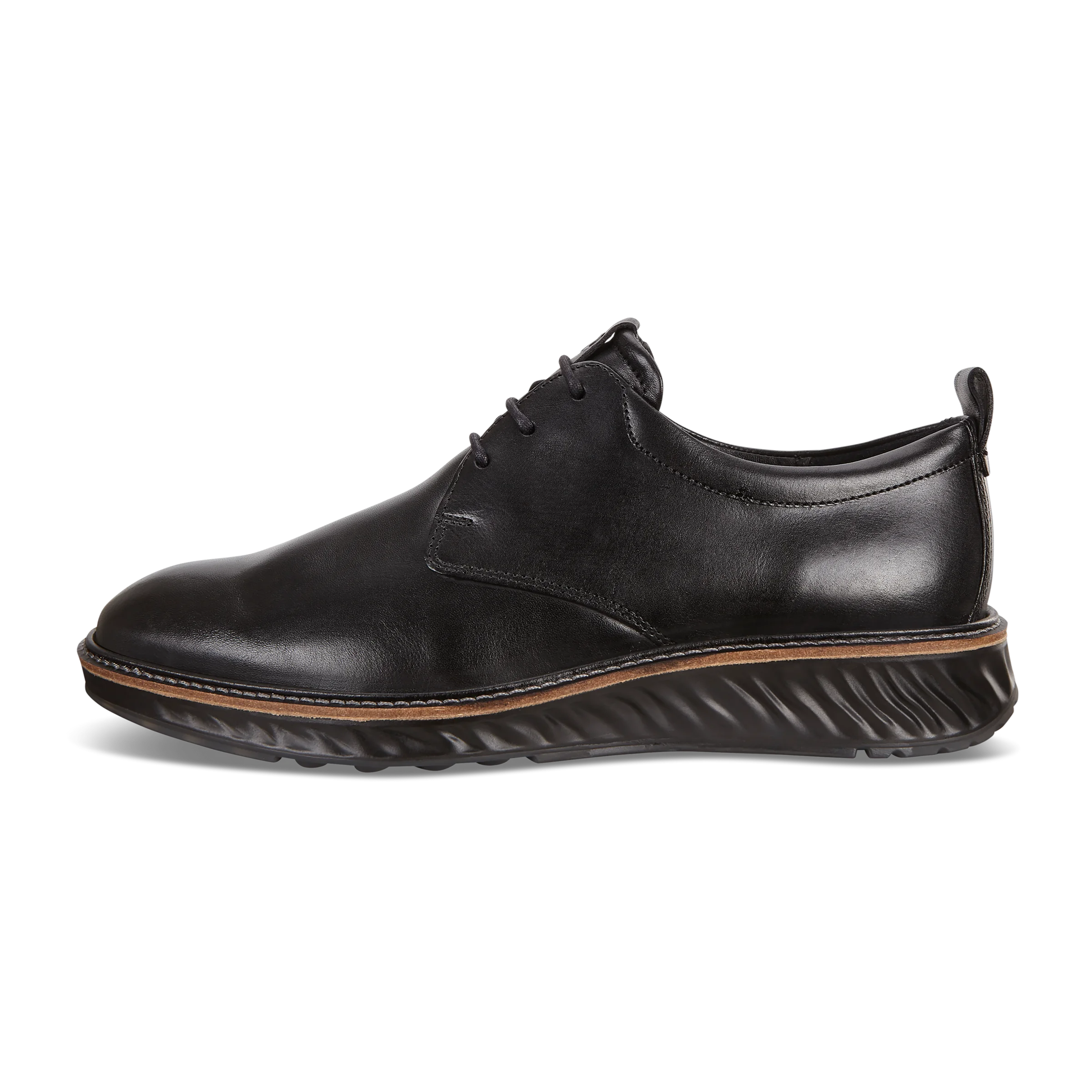 ST.1 Hybrid - Men's Leather Derby Shoe - Black