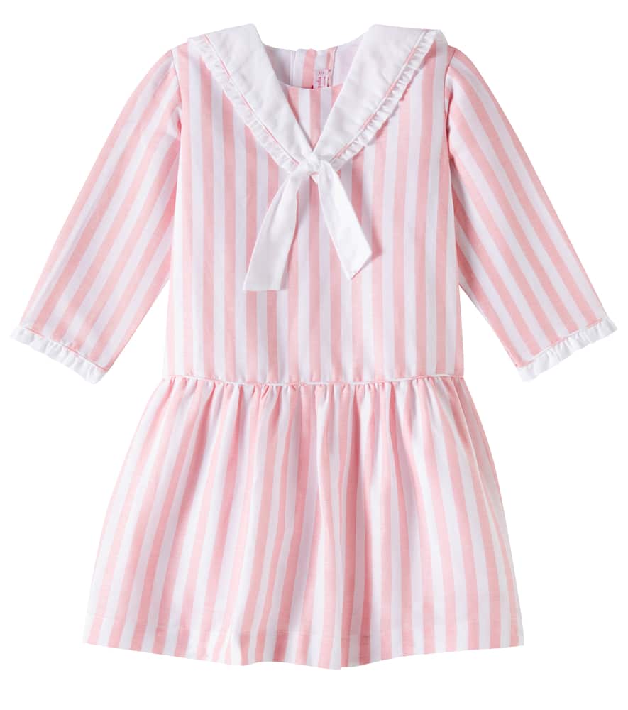Aranda striped cotton and linen dress