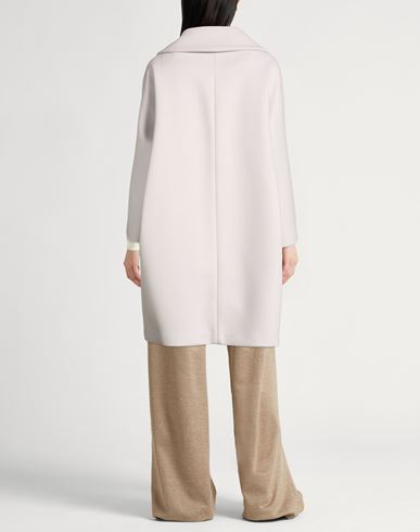 Resort Woman Coat Light grey Size 4 Wool, Cashmere
