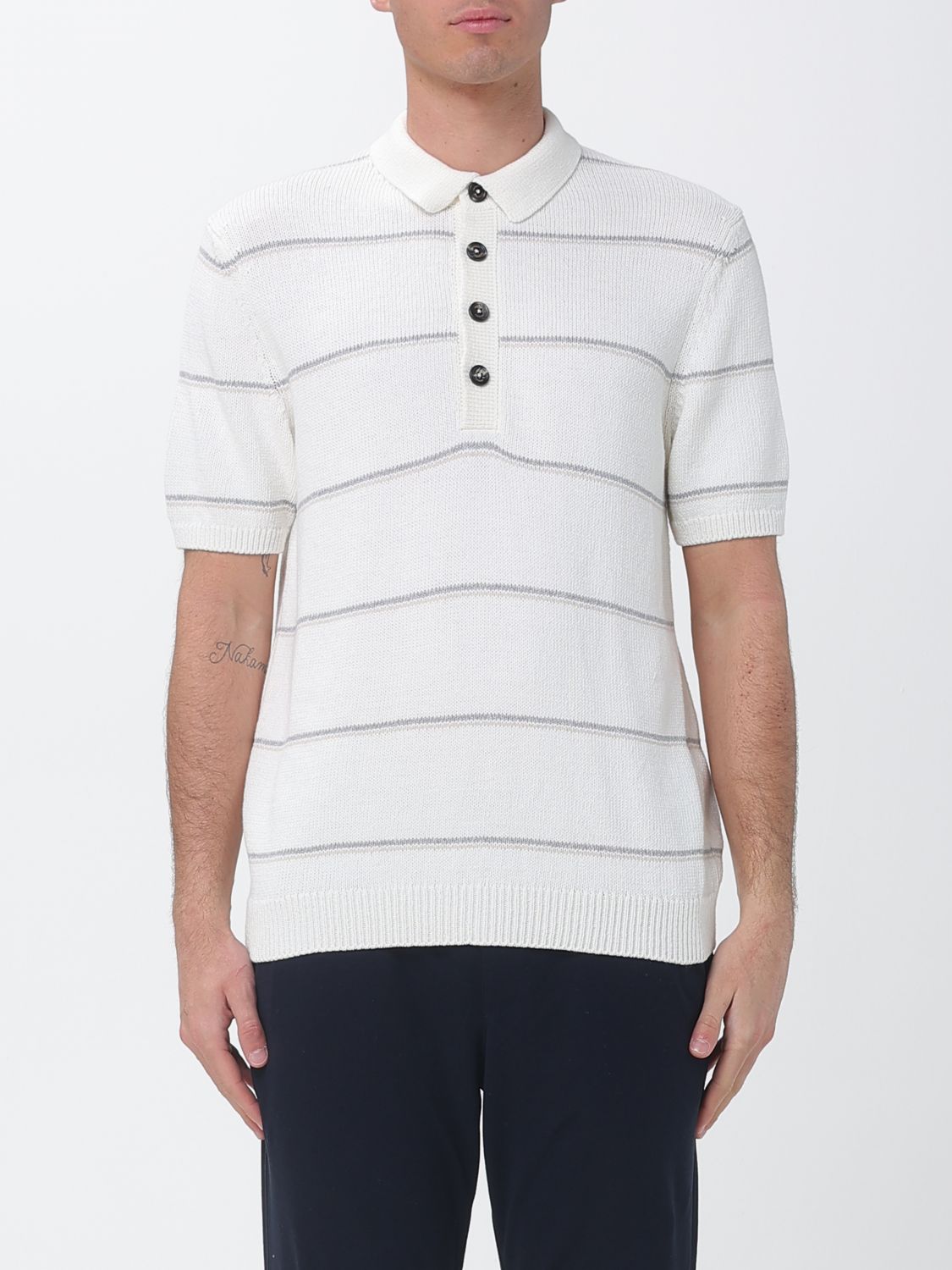 Polo Shirt Men color Grey