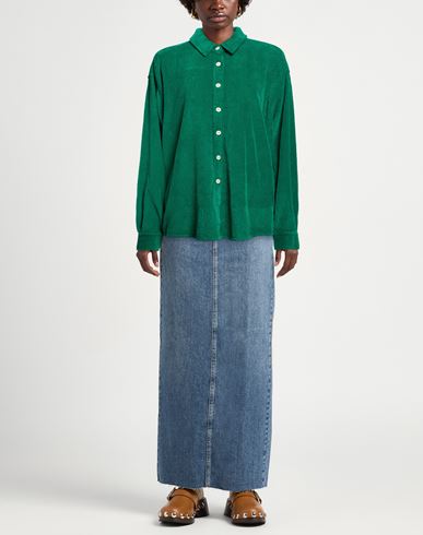 Woman Shirt Emerald green Size XS Cotton