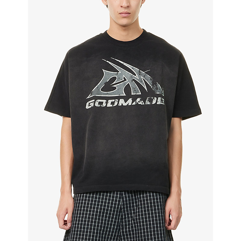 Mens Core Graphic-Print Cotton T-Shirt