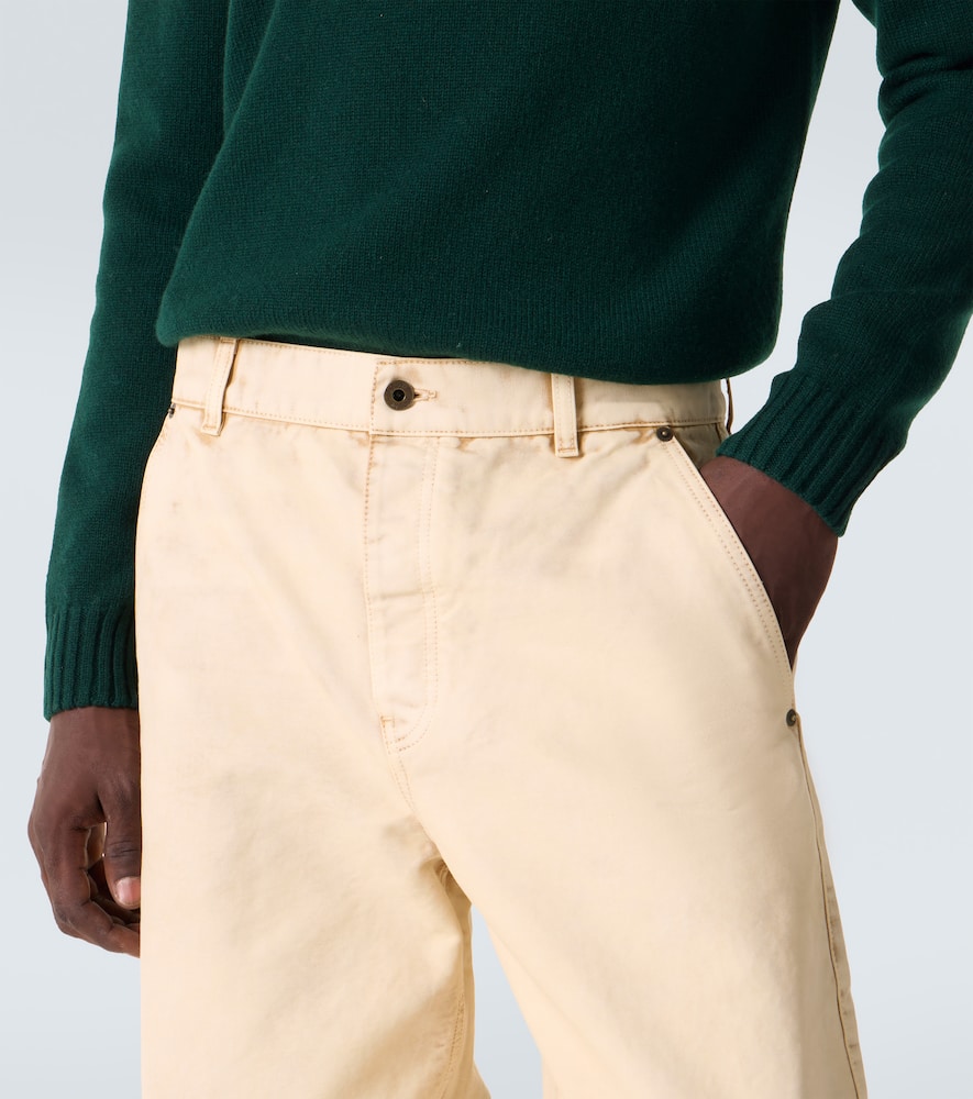 Cotton straight pants
