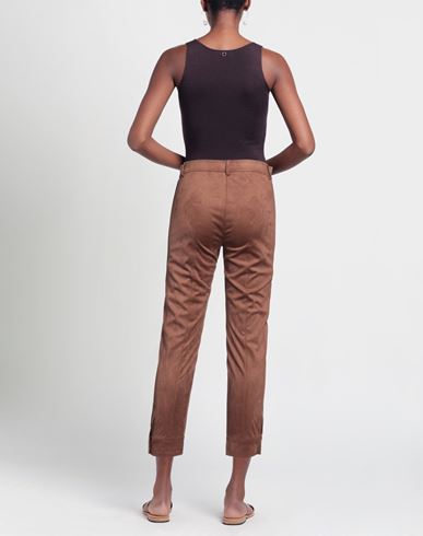 Nenè Woman Pants Brown Size 2 Polyester, Elastane
