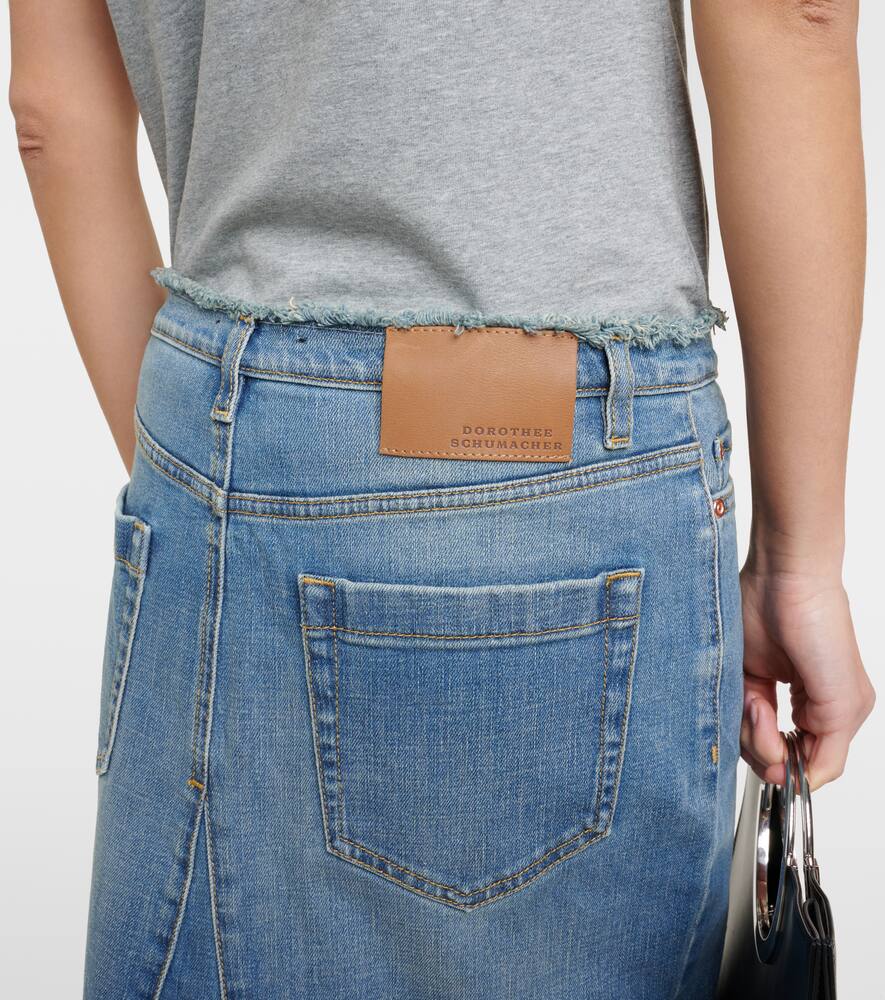 Denim Love denim maxi skirt