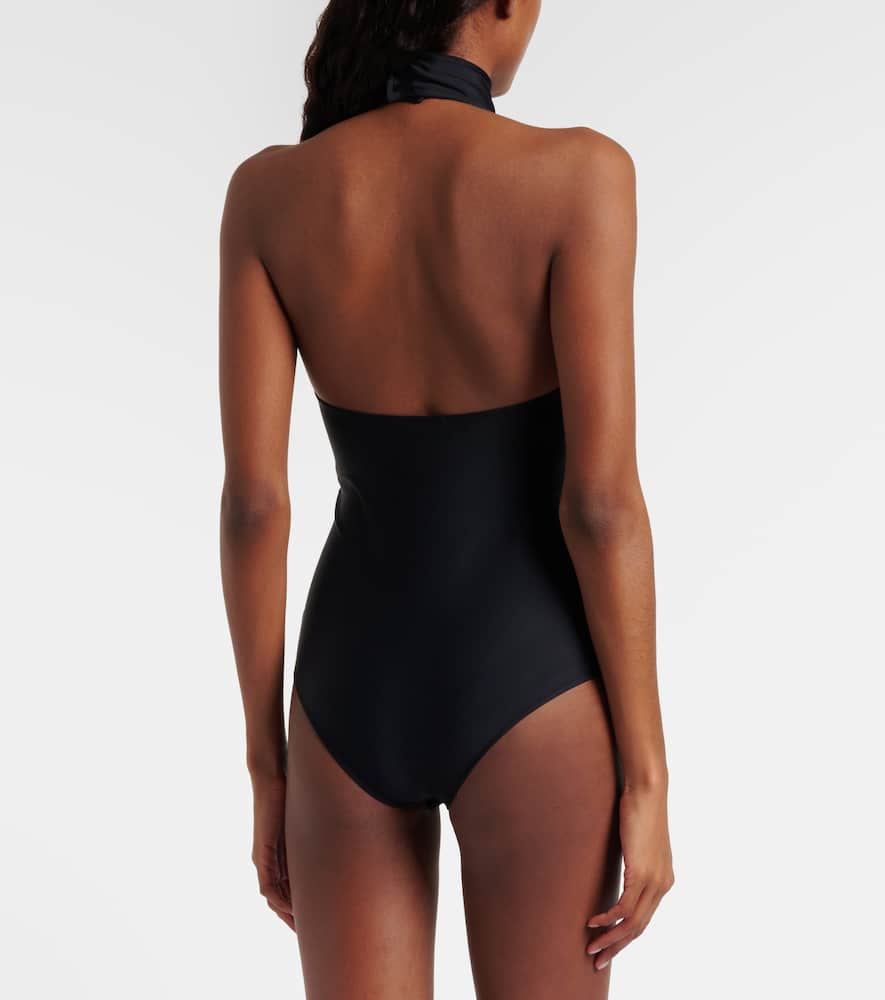 Courrèges Buckle-detail crepé bodysuit
