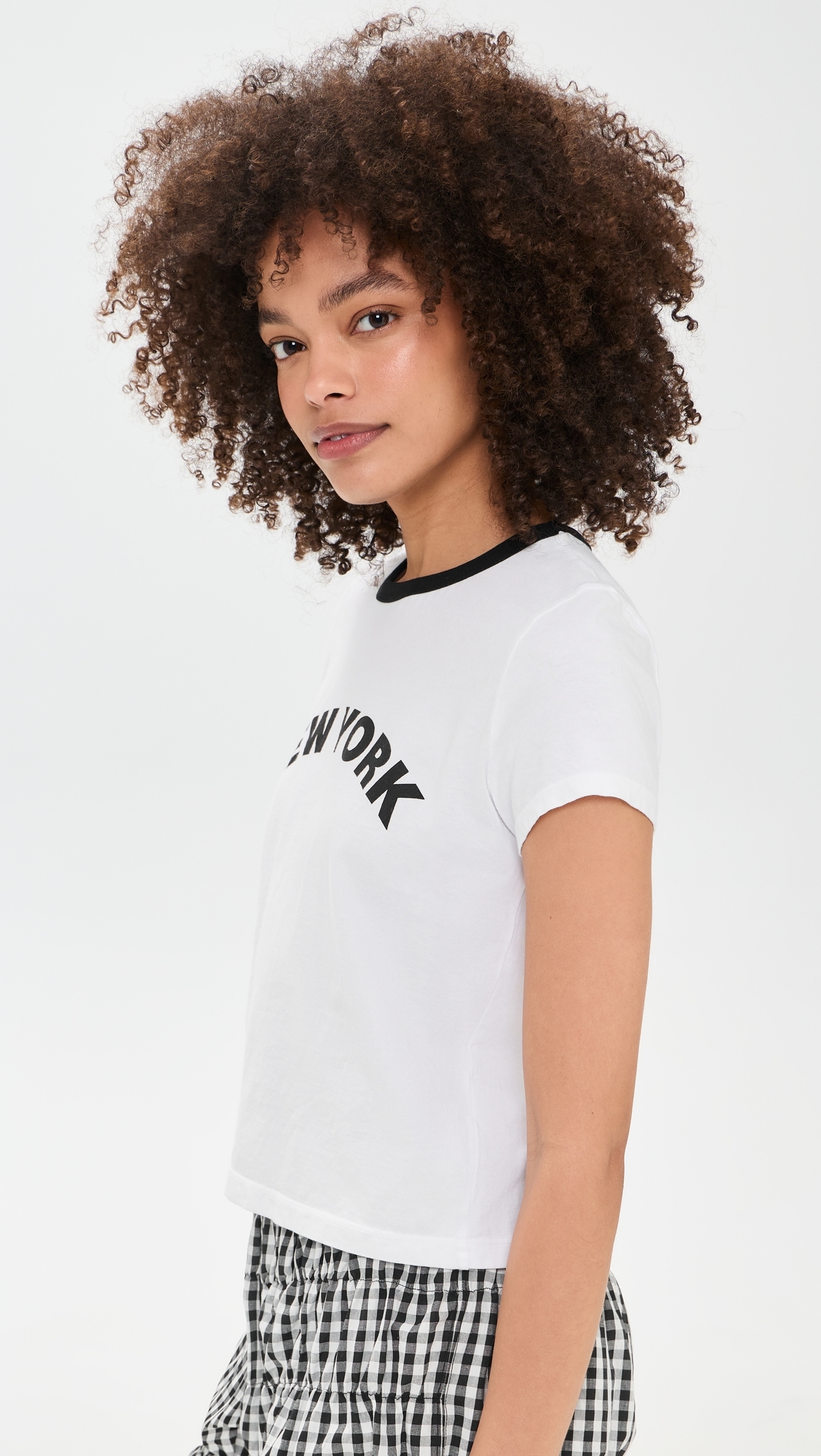 New York Ringer Tee White / Black