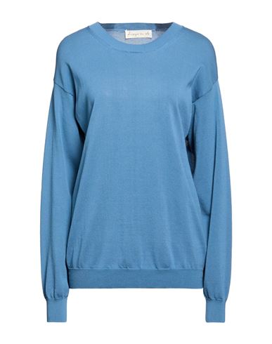 Woman Sweater Slate blue Size 0 Cotton