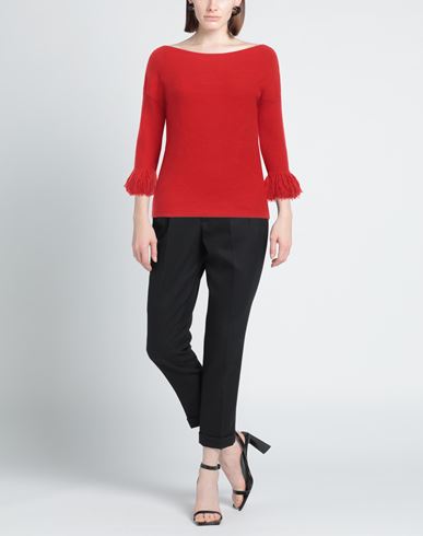 Liviana Conti Woman Sweater Red Size M Virgin Wool, Polyamide, Cashmere, Elastane