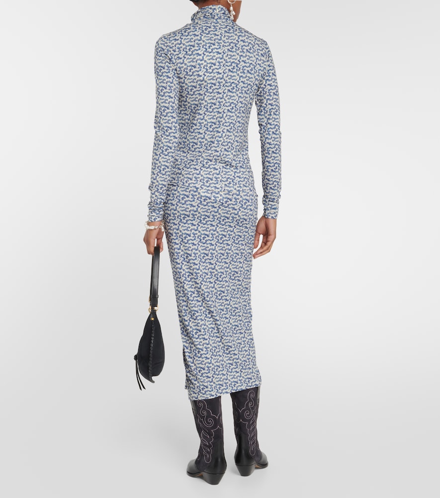Marant Etoile Lou printed jersey turtleneck top