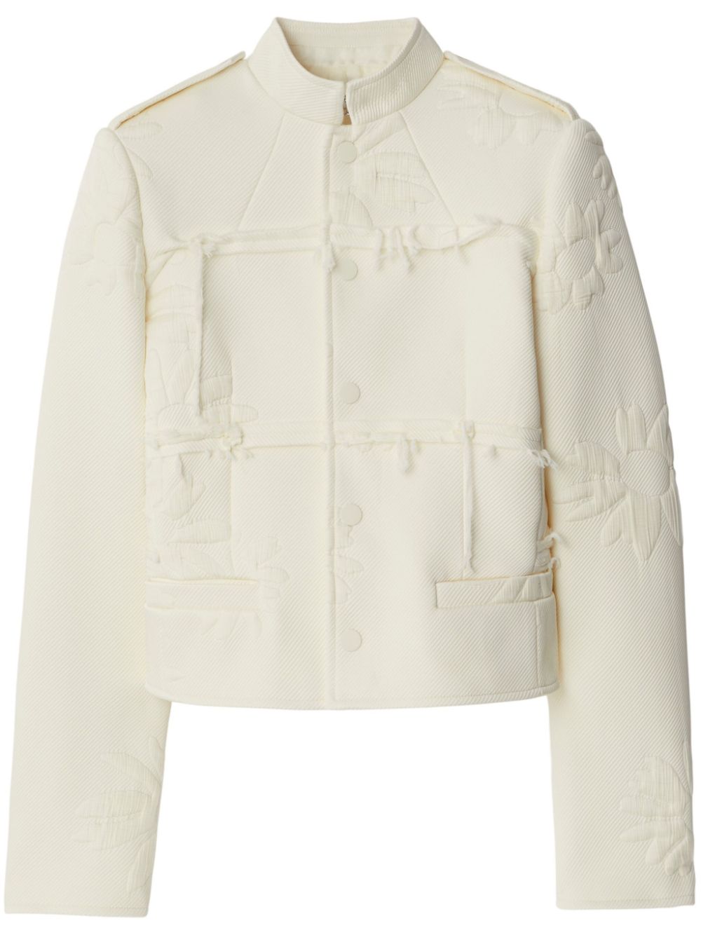 Daisy silk blend tailored jacket - Neutrals