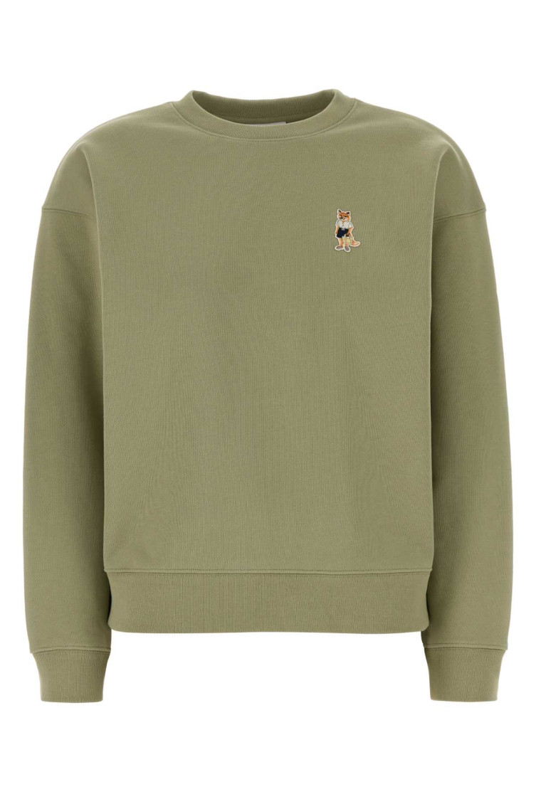 Maison Kitsuné - cotton sweatshirt crew neck long sleeve
