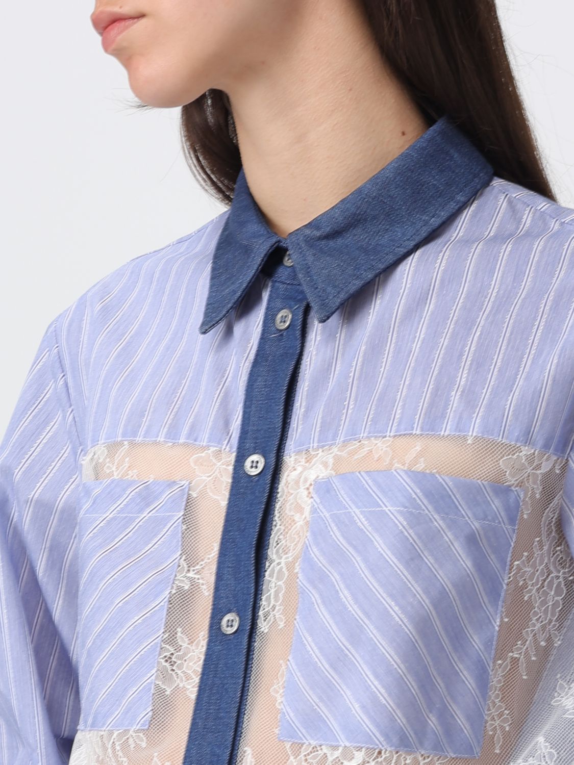 Shirt Woman color Denim