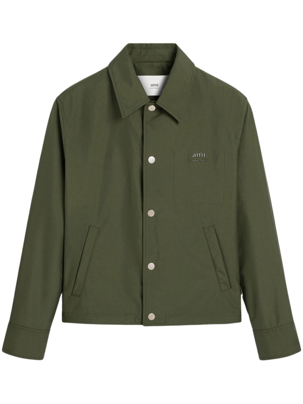 Logo-appliqué jacket - Green