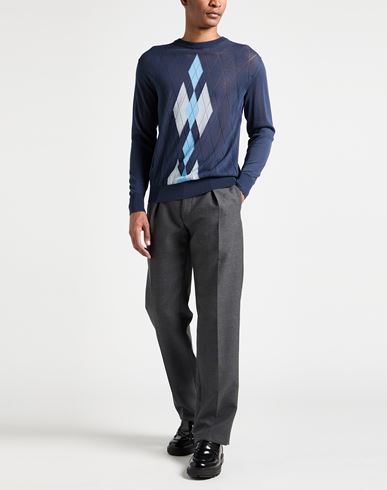 Man Sweater Navy Size 40 Viscose, Polyamide