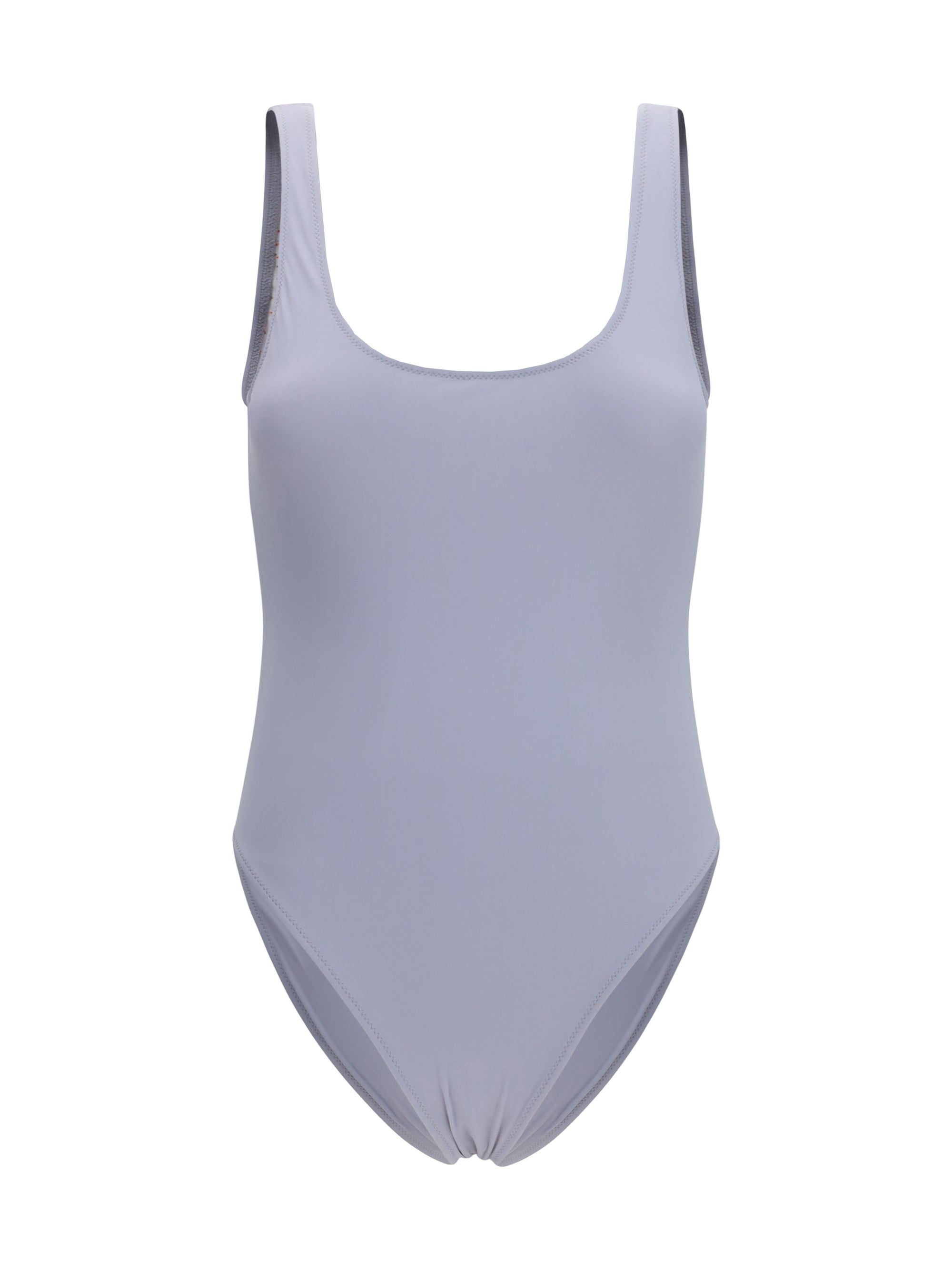 Open-Back One-Piece One-Piece Swimsuit — Gray