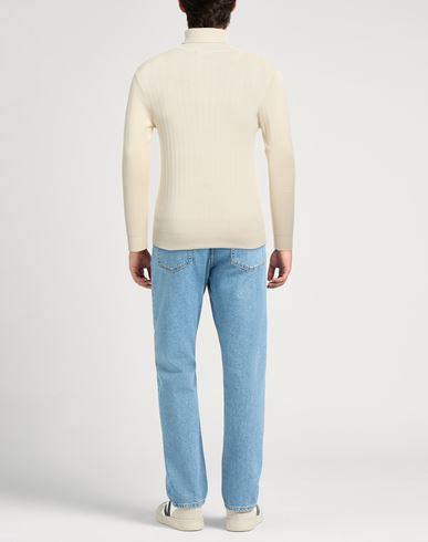 Costume National Man Turtleneck Cream Size L Viscose, Nylon