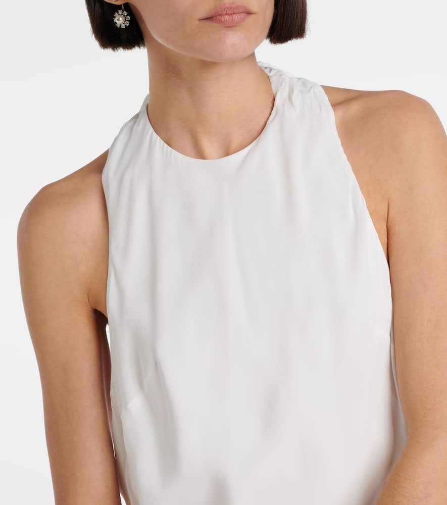 Bow-detail open-back gown