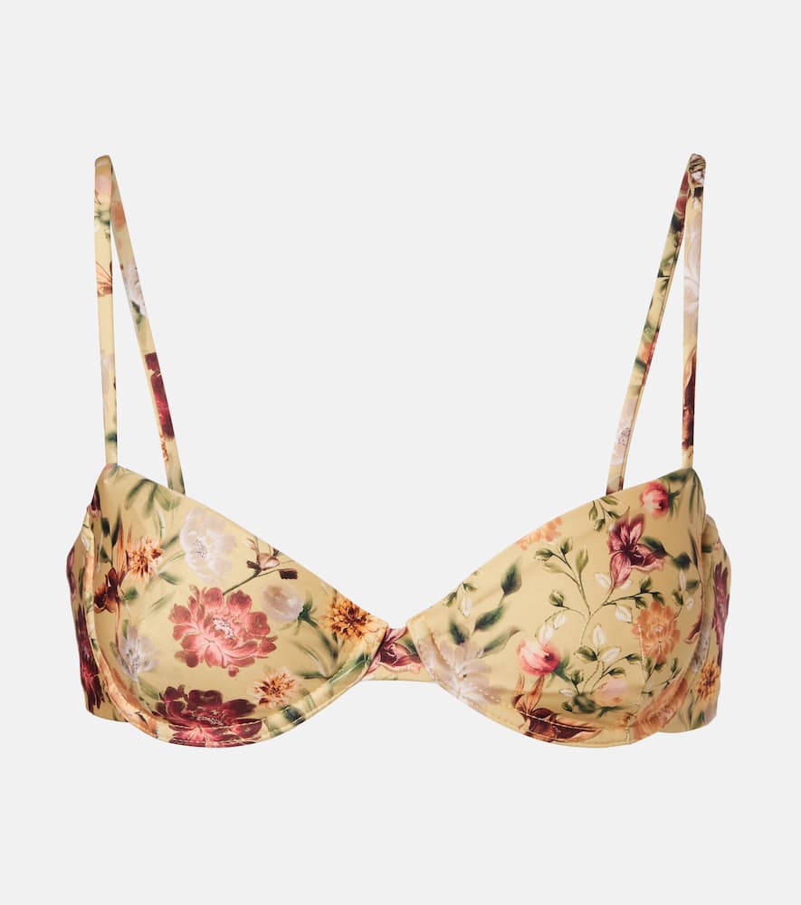 Magdalena floral bikini top