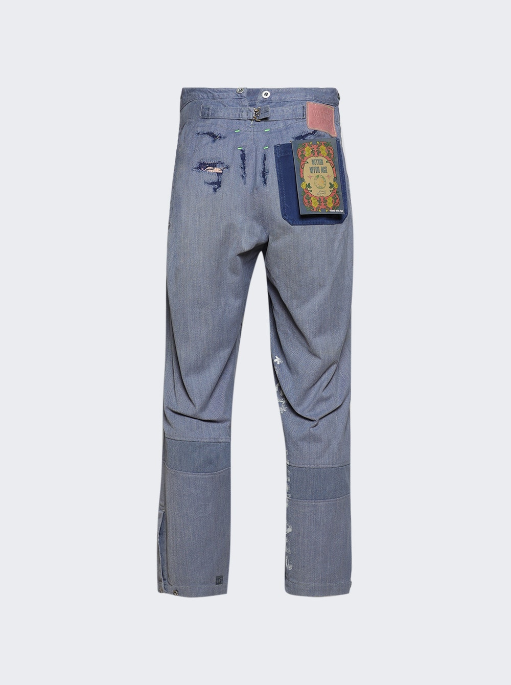 Belmond '50s Buckle-back Trouser Blue