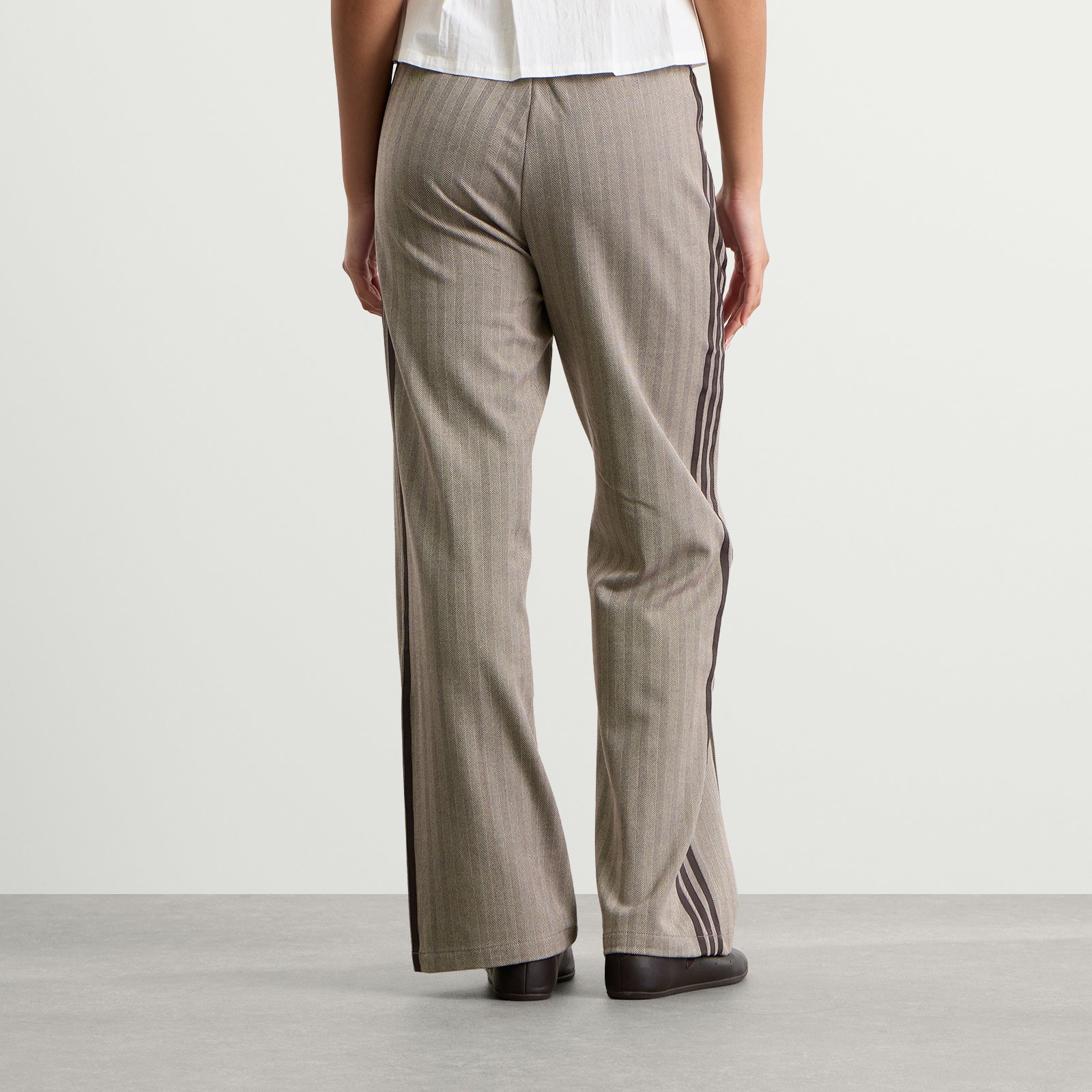 Women's Tweed Track Pant Light Brown