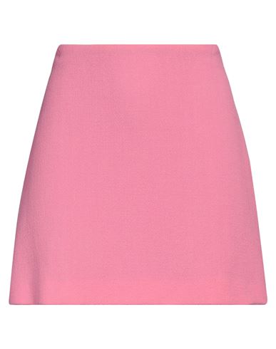 Woman Mini skirt Pink Size 6 Wool