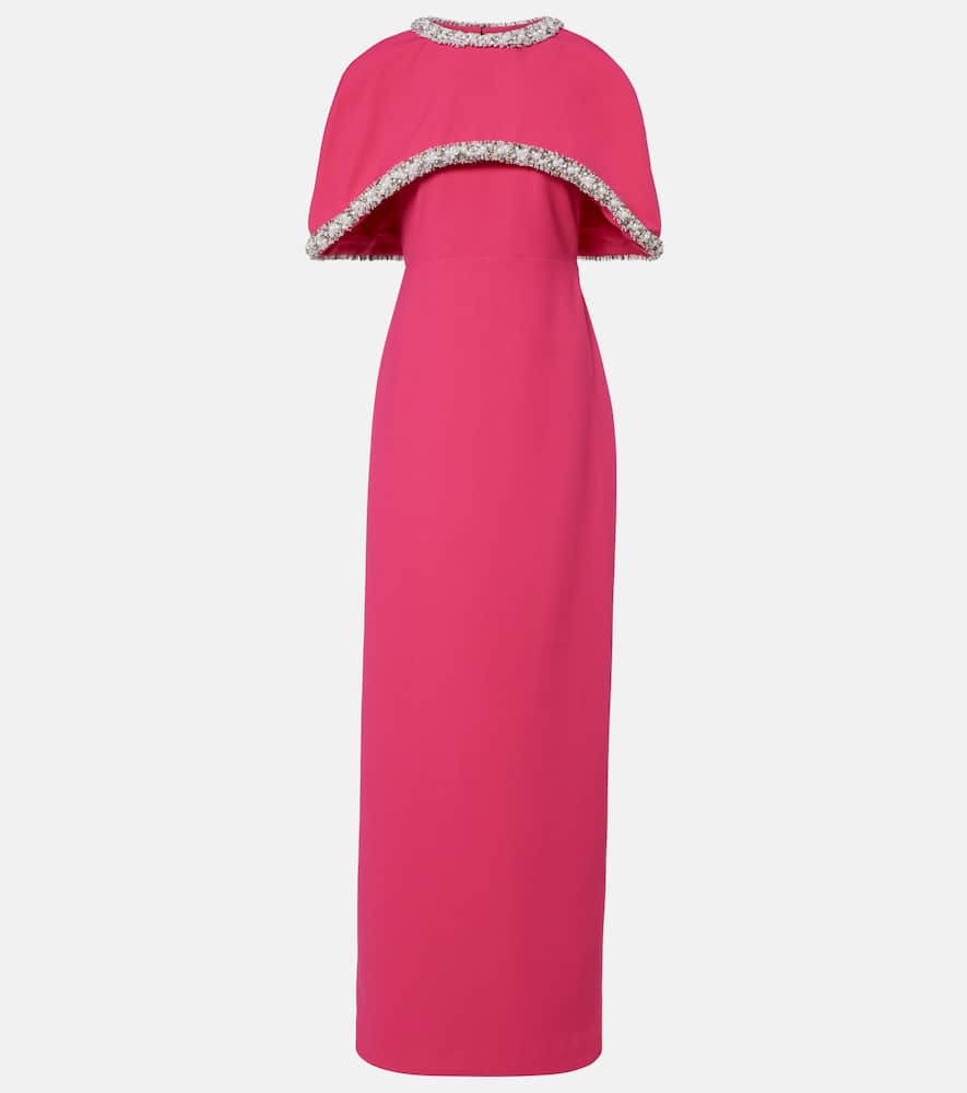 Briella embellished crêpe gown