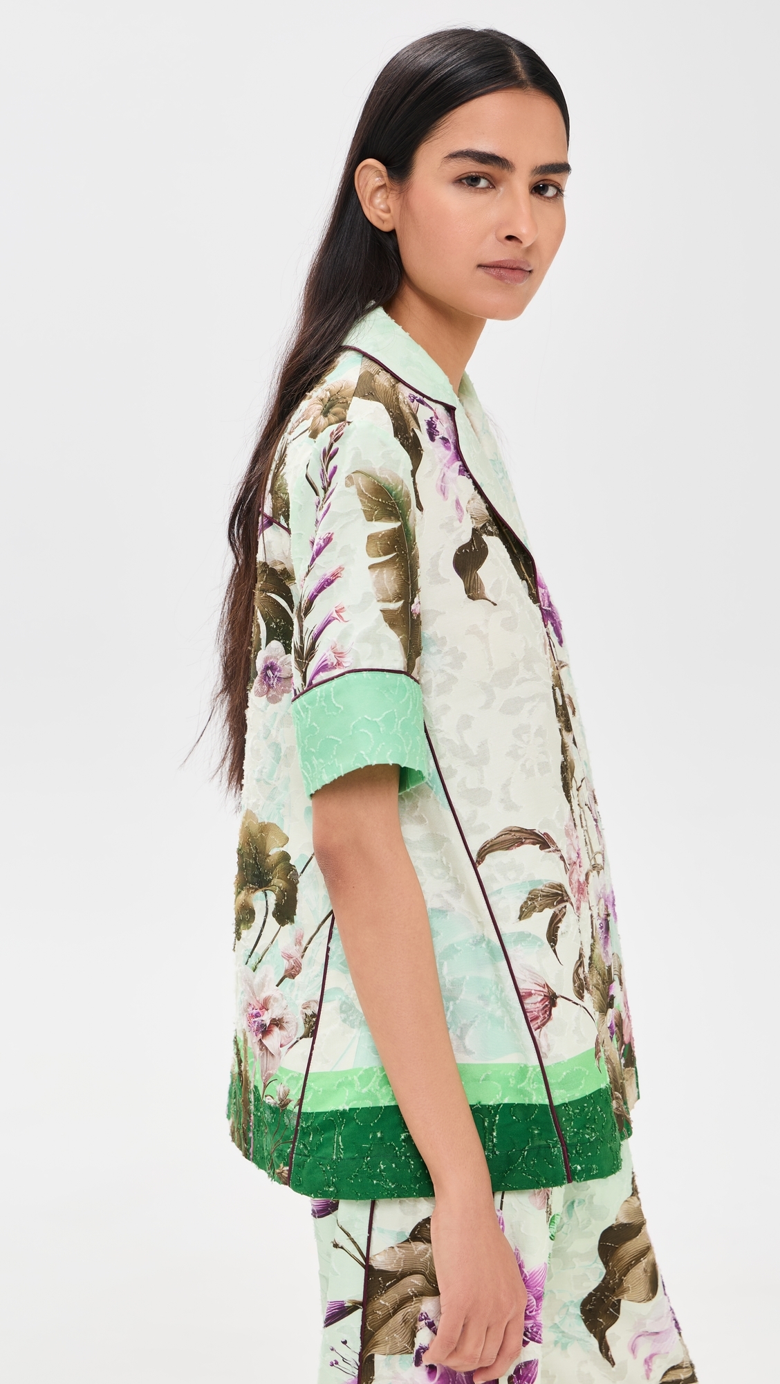 F. R.S For Restless Sleepers Bendis Top Wild Floral Verde