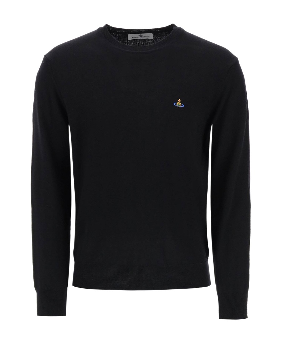 Orb Embroidered Crewneck Knitted Jumper