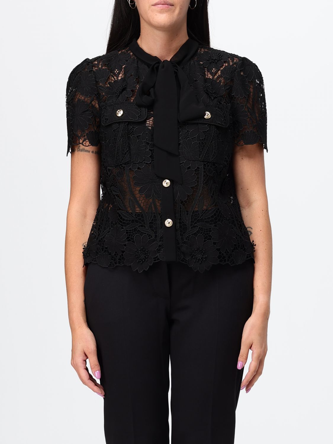 Top Woman color Black