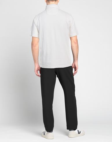 Man Polo shirt White Size S Cotton, Elastane