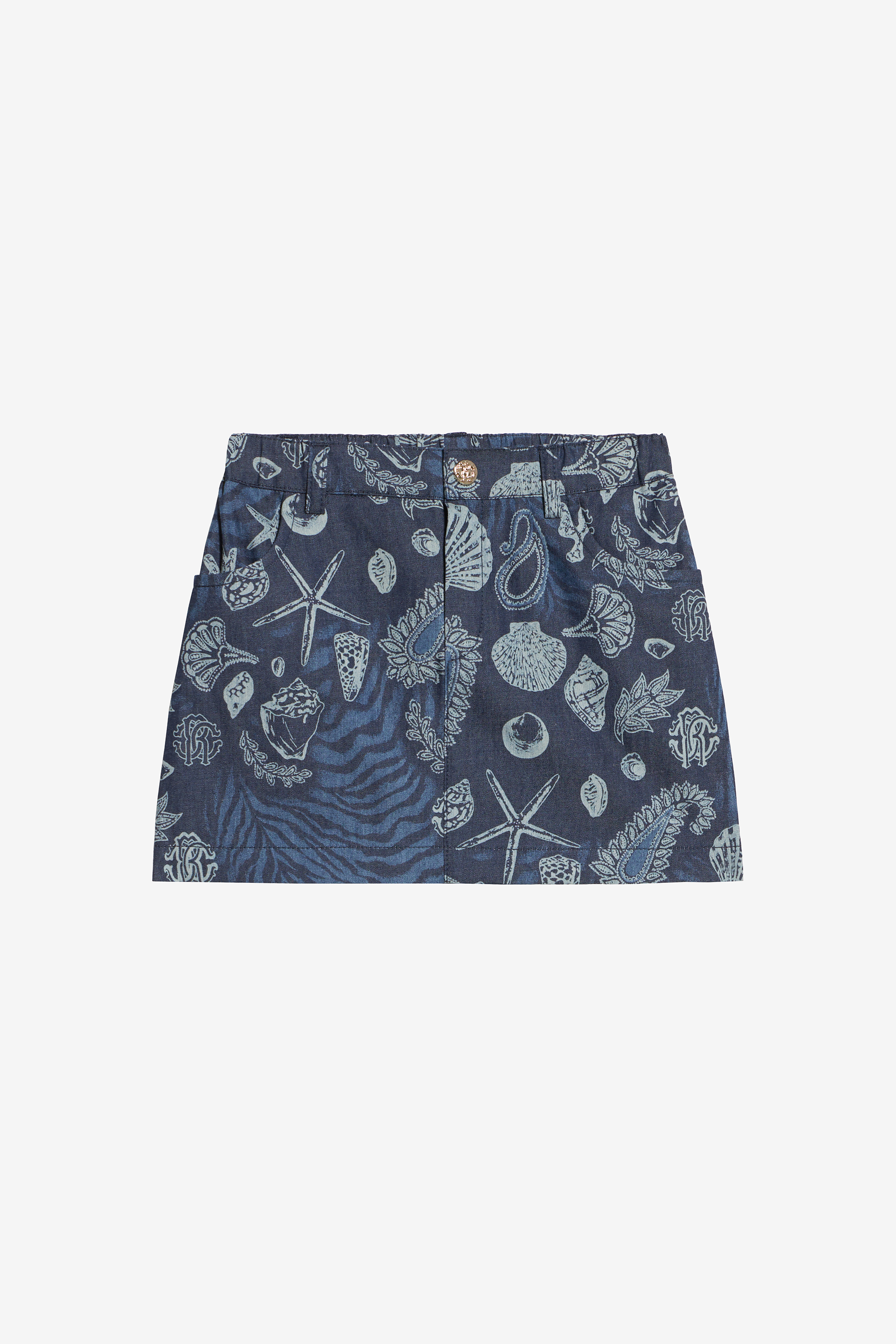 Miniskirt With Marine Print - Female Baby Girls (6m