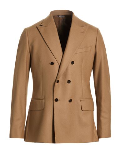 Man Blazer Camel Size 42 Virgin Wool