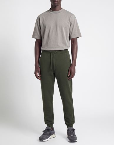 Man Pants Green Size L Cotton, Polyester